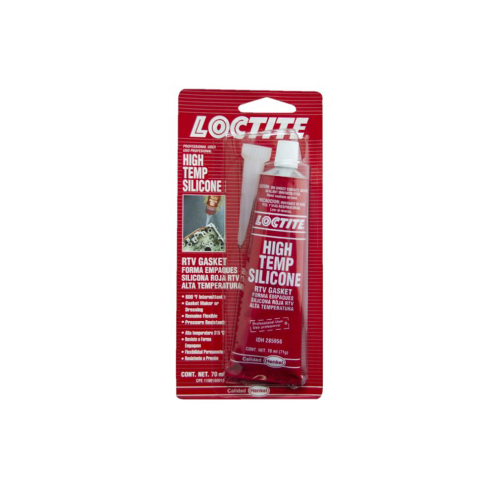 Loctite silicon constructor de juntas empaques rojo alta temperatura 70 ML SI 596