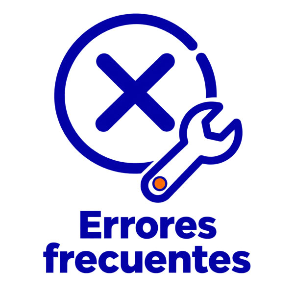 Errores frecuentes