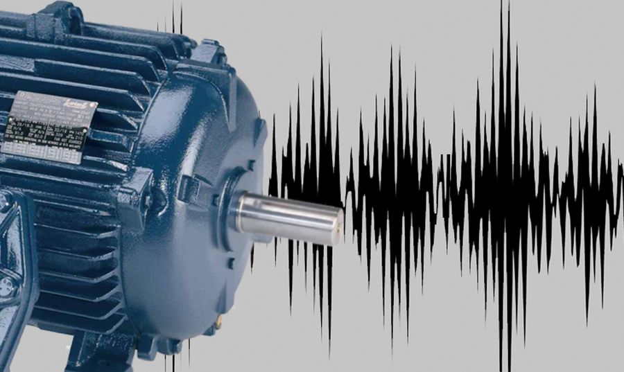Motor eléctrico con gráfica de ruido anormal en un sistema de transmisión